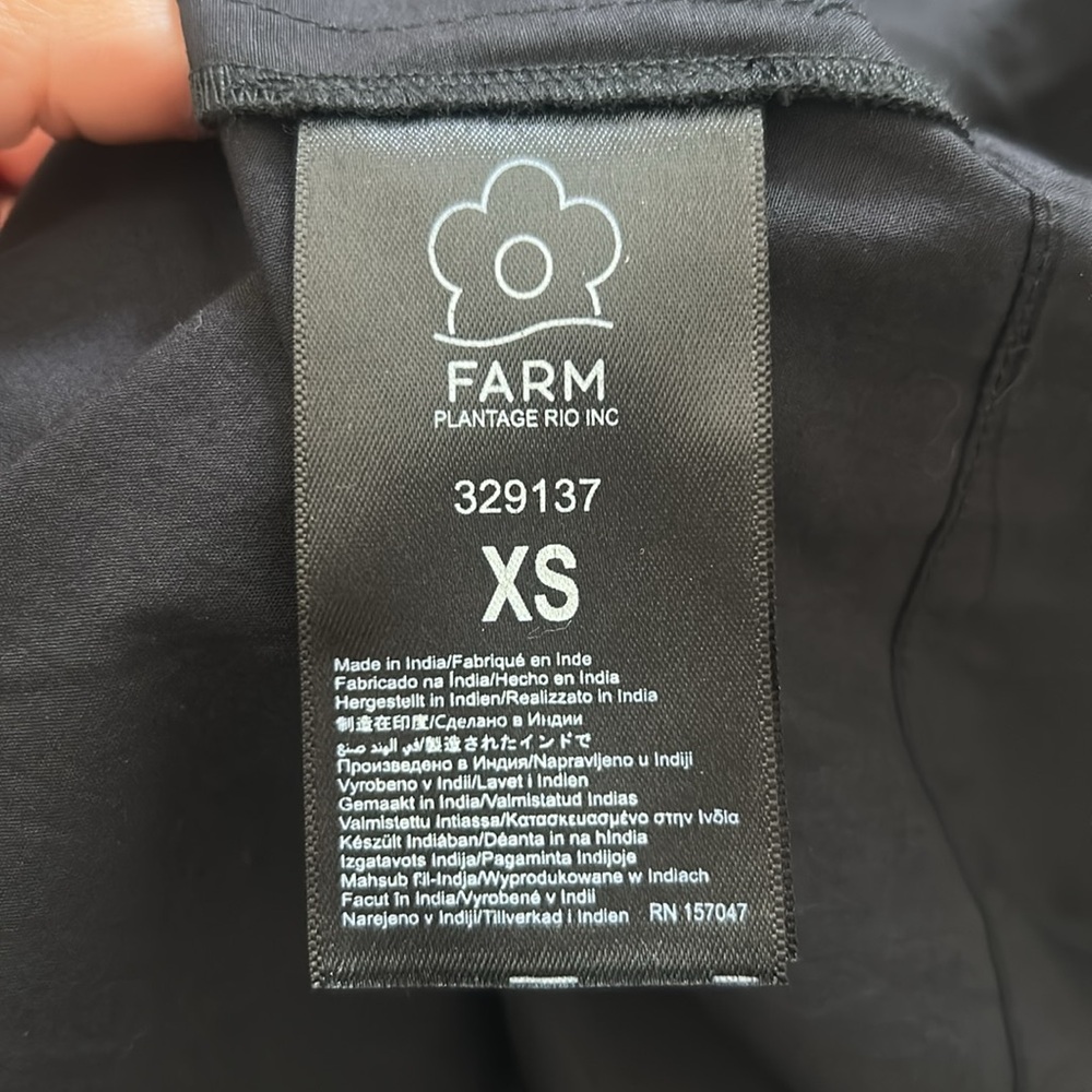 Farm Rio Nature Black Midi Skirt - Picture 6 of 6